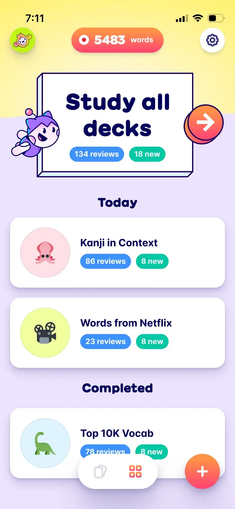 The Migaku app: Study all decks